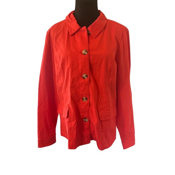 Appleseed's pink button up jacket size L - Picture 4 of 6